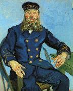 Vincent Van Gogh The Postman, Joseph Roulin painting